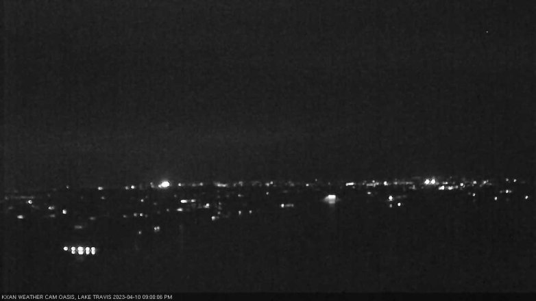 Lake Travis webcam, April 10, 2023 9:00 PM CT