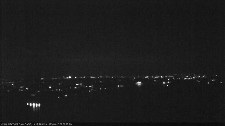 Lake Travis webcam, April 10, 2023 10:00 PM CT