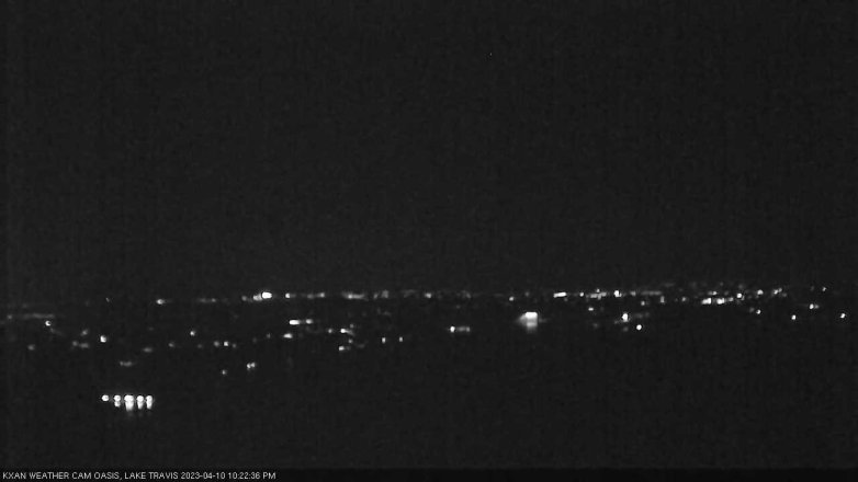 Lake Travis webcam, April 10, 2023 10:25 PM CT