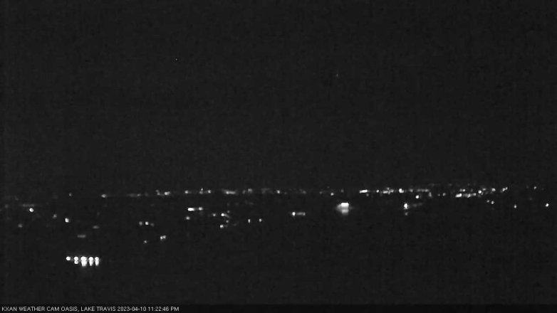 Lake Travis webcam, April 10, 2023 11:25 PM CT