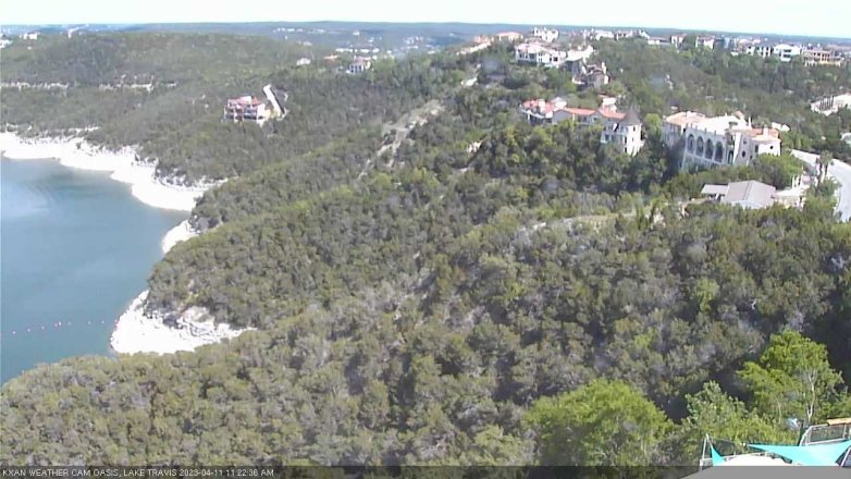 Lake Travis webcam, April 11, 2023 11:25 AM CT