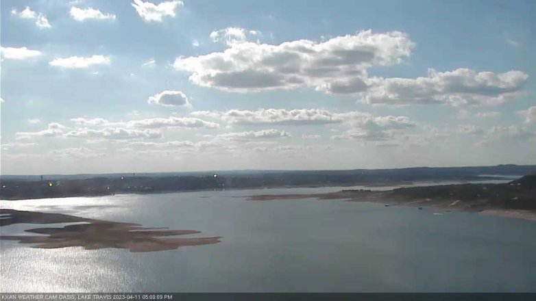 Lake Travis webcam, April 11, 2023 5:00 PM CT