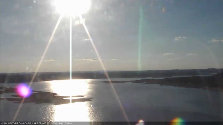 Lake Travis webcam, April 11, 2023 6:25 PM CT