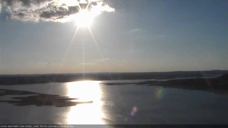 Lake Travis webcam, April 11, 2023 6:45 PM CT