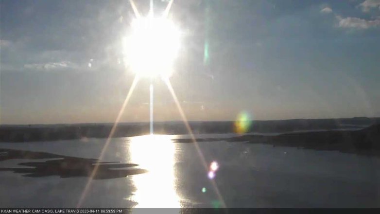 Lake Travis webcam, April 11, 2023 7:00 PM CT