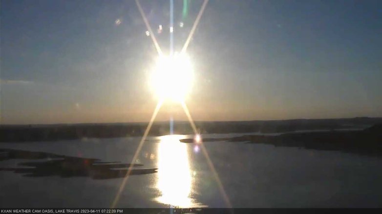 Lake Travis webcam, April 11, 2023 7:25 PM CT