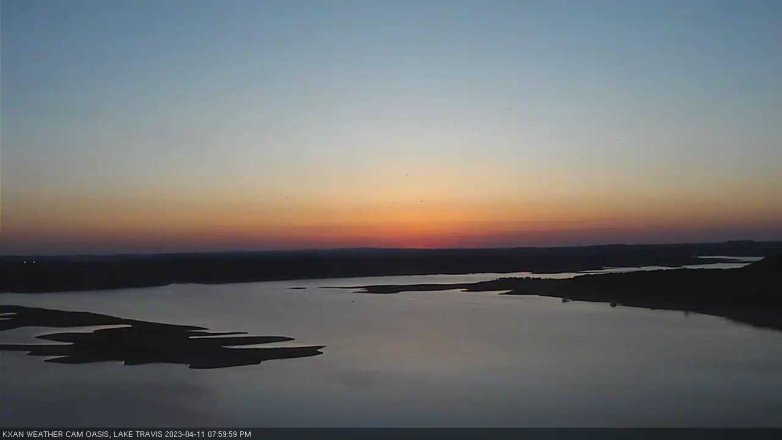 Lake Travis webcam, April 11, 2023 8:00 PM CT