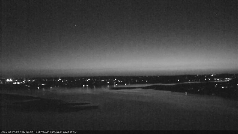 Lake Travis webcam, April 11, 2023 8:45 PM CT