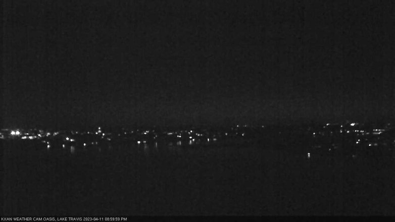 Lake Travis webcam, April 11, 2023 9:00 PM CT