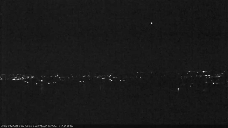 Lake Travis webcam, April 11, 2023 10:00 PM CT