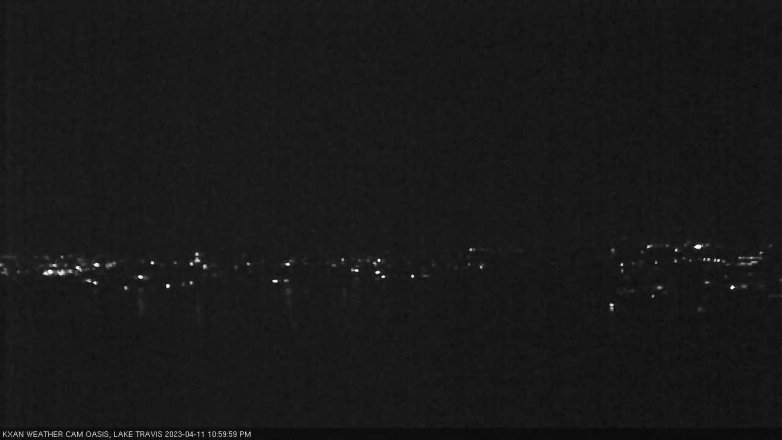 Lake Travis webcam, April 11, 2023 11:00 PM CT