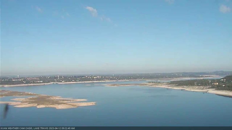 Lake Travis webcam, April 12, 2023 9:25 AM CT