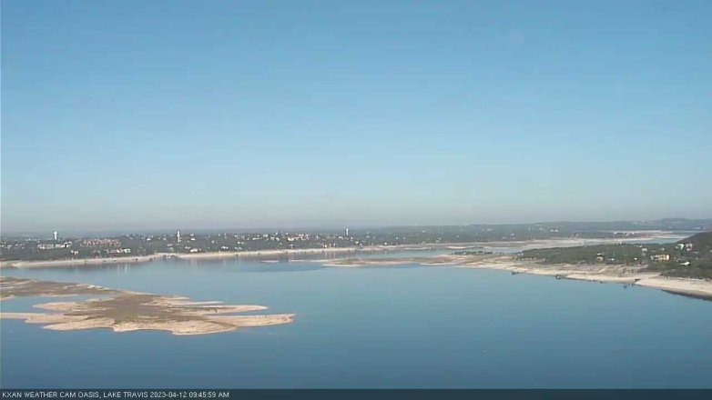 Lake Travis webcam, April 12, 2023 9:45 AM CT