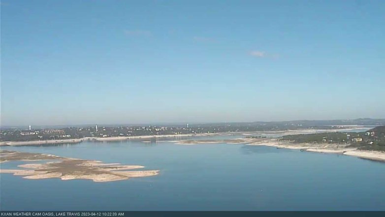 Lake Travis webcam, April 12, 2023 10:25 AM CT