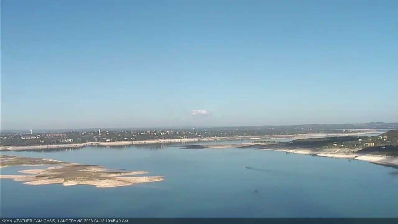Lake Travis webcam, April 12, 2023 10:45 AM CT