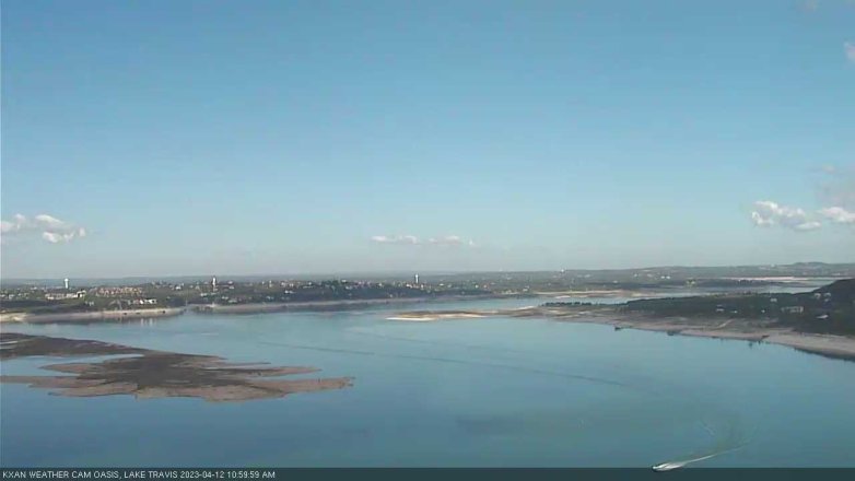 Lake Travis webcam, April 12, 2023 11:00 AM CT