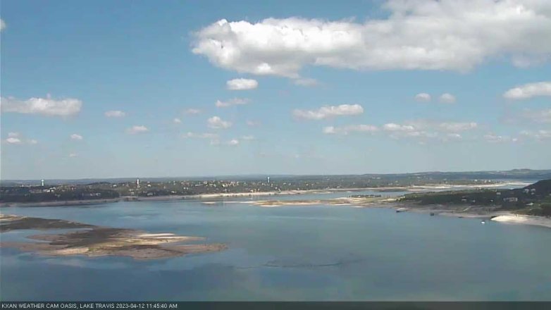 Lake Travis webcam, April 12, 2023 11:45 AM CT