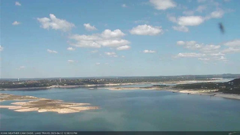 Lake Travis webcam, April 12, 2023 12:00 PM CT