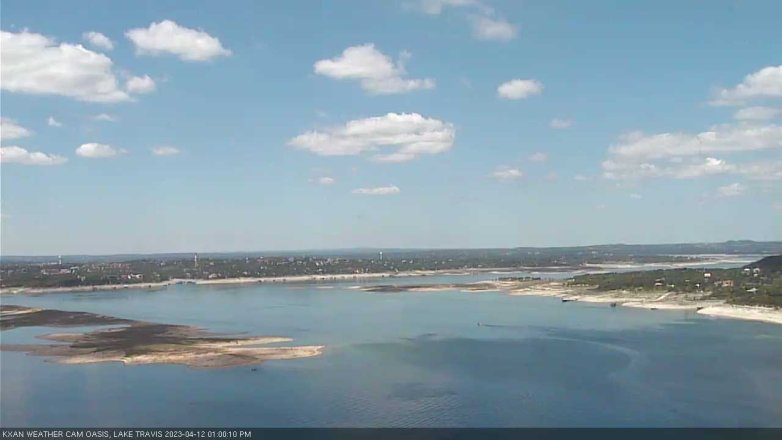 Lake Travis webcam, April 12, 2023 1:00 PM CT