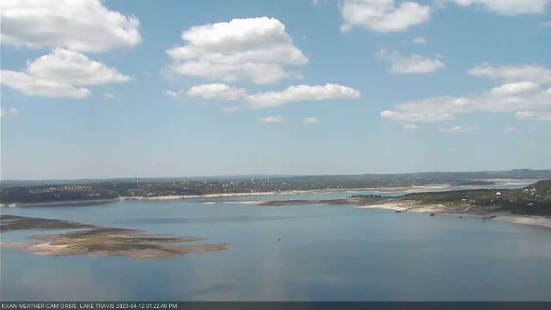 Lake Travis webcam, April 12, 2023 1:25 PM CT