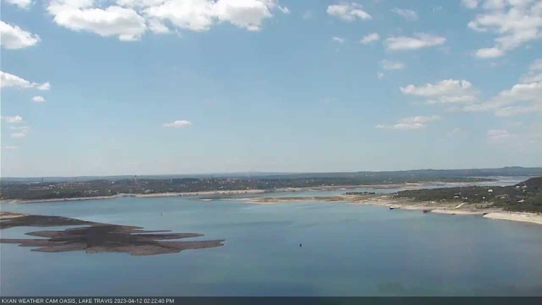 Lake Travis webcam, April 12, 2023 2:25 PM CT