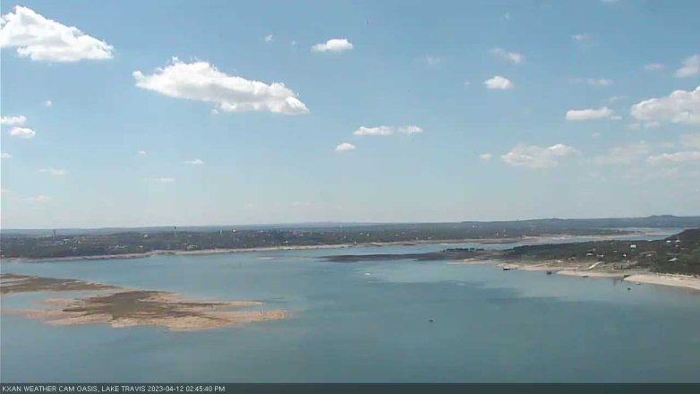 Lake Travis webcam, April 12, 2023 2:45 PM CT