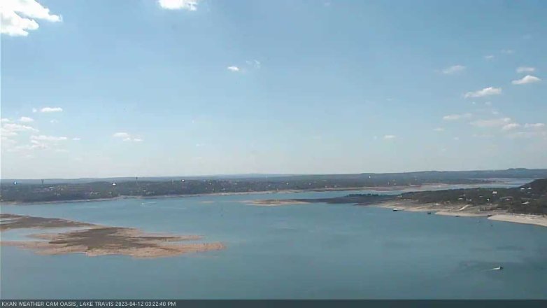 Lake Travis webcam, April 12, 2023 3:25 PM CT