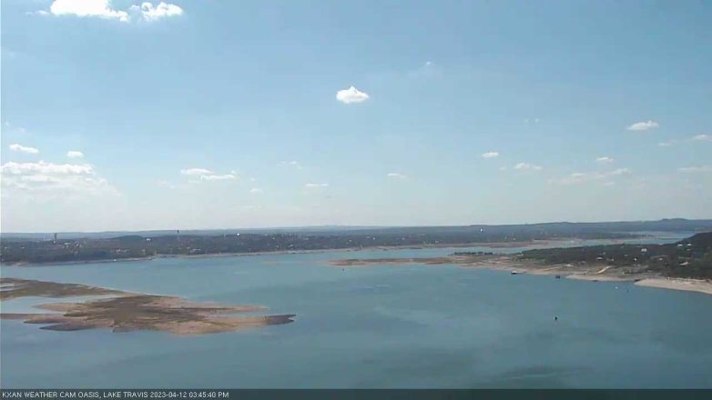 Lake Travis webcam, April 12, 2023 3:45 PM CT