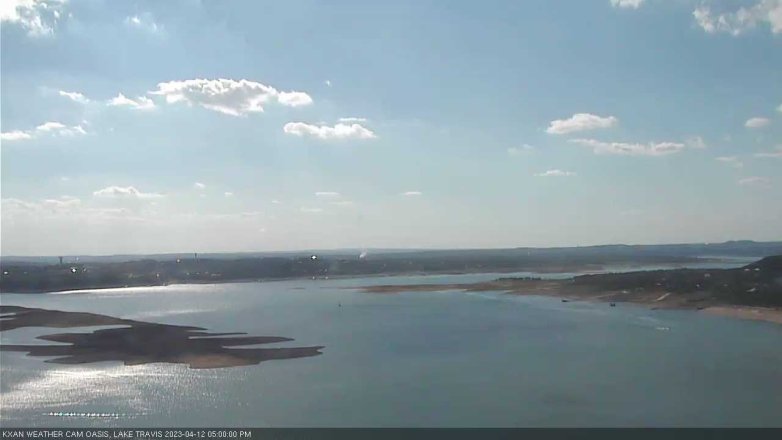Lake Travis webcam, April 12, 2023 5:00 PM CT