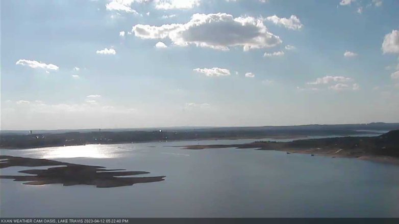 Lake Travis webcam, April 12, 2023 5:25 PM CT