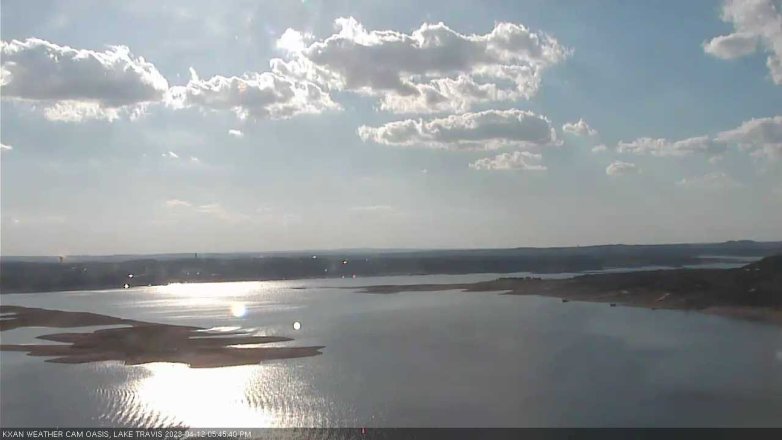 Lake Travis webcam, April 12, 2023 5:45 PM CT