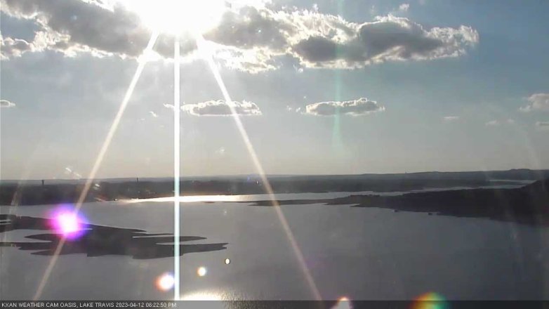 Lake Travis webcam, April 12, 2023 6:25 PM CT