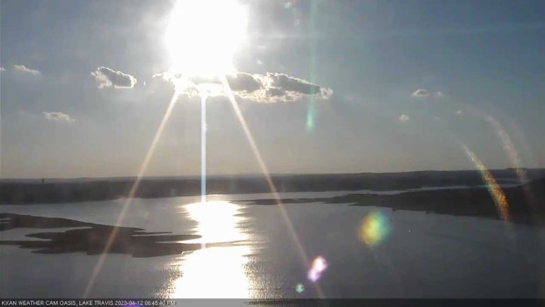 Lake Travis webcam, April 12, 2023 6:45 PM CT