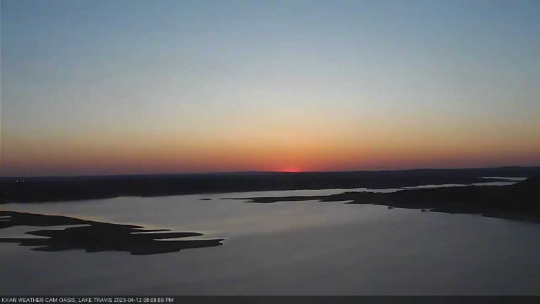 Lake Travis webcam, April 12, 2023 8:00 PM CT