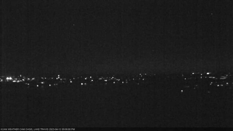Lake Travis webcam, April 12, 2023 9:00 PM CT