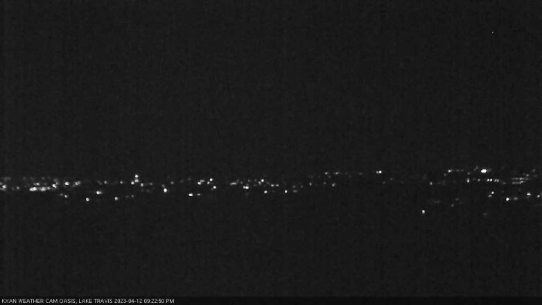 Lake Travis webcam, April 12, 2023 9:25 PM CT