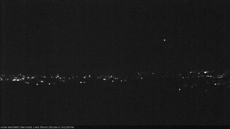 Lake Travis webcam, April 12, 2023 10:25 PM CT