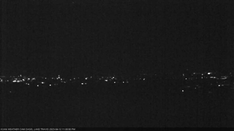 Lake Travis webcam, April 12, 2023 11:00 PM CT