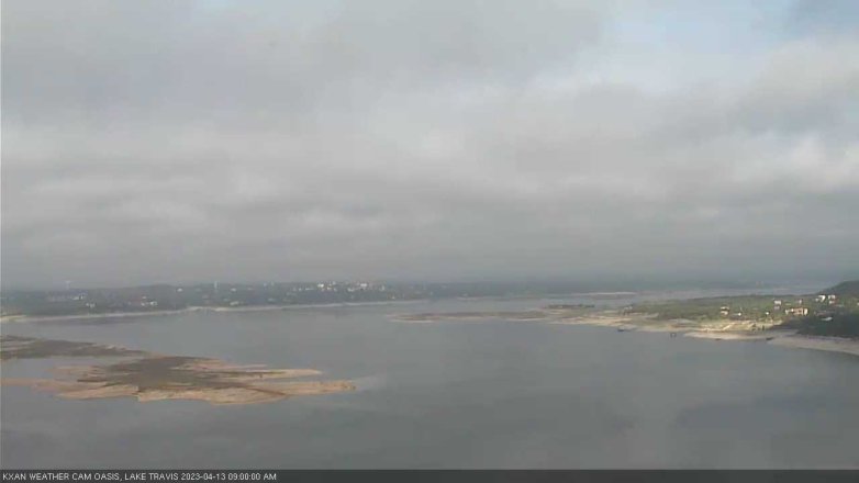 Lake Travis webcam, April 13, 2023 9:00 AM CT