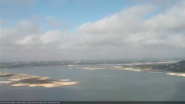 Lake Travis webcam, April 13, 2023 9:45 AM CT
