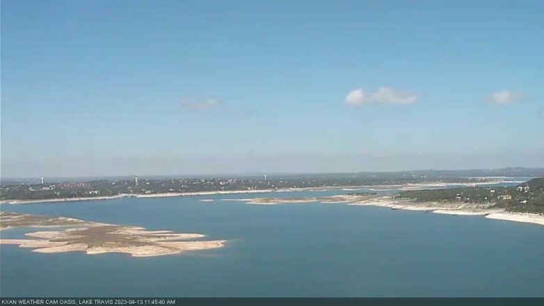 Lake Travis webcam, April 13, 2023 11:45 AM CT