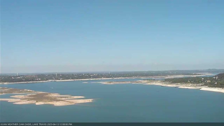Lake Travis webcam, April 13, 2023 12:00 PM CT