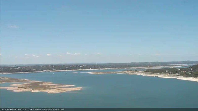 Lake Travis webcam, April 13, 2023 1:00 PM CT