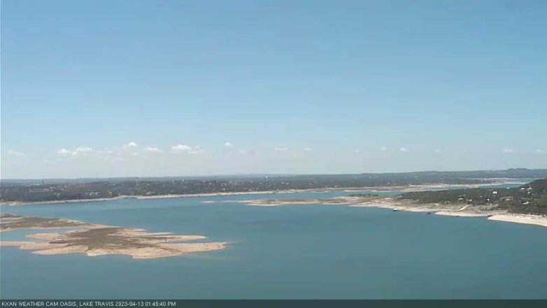 Lake Travis webcam, April 13, 2023 1:45 PM CT