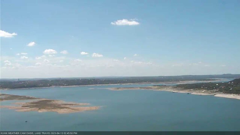 Lake Travis webcam, April 13, 2023 2:45 PM CT