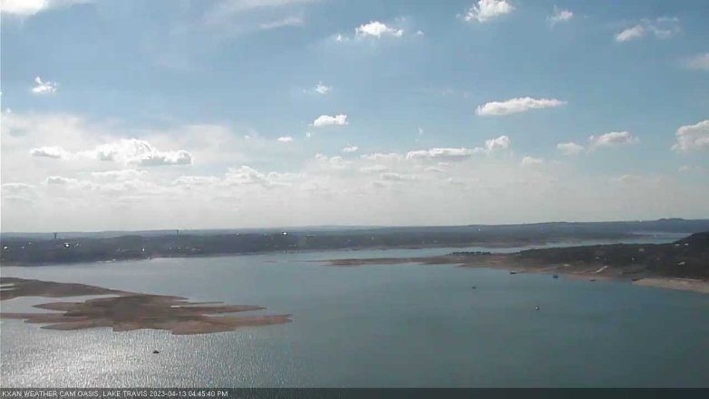 Lake Travis webcam, April 13, 2023 4:45 PM CT