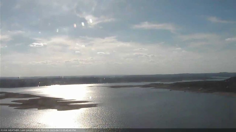 Lake Travis webcam, April 13, 2023 5:45 PM CT