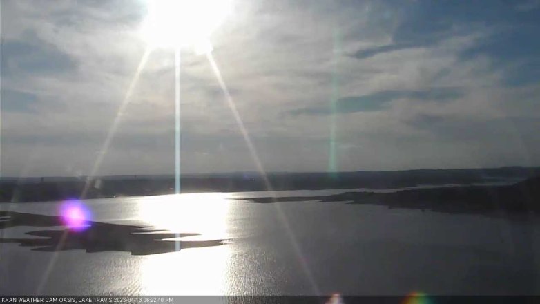 Lake Travis webcam, April 13, 2023 6:25 PM CT