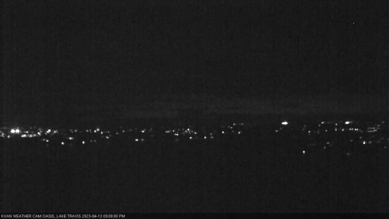 Lake Travis webcam, April 13, 2023 9:00 PM CT