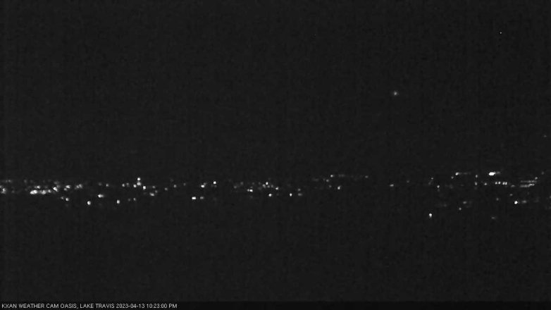 Lake Travis webcam, April 13, 2023 10:25 PM CT
